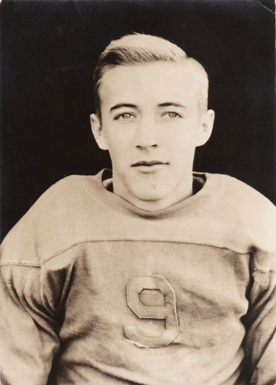 Russell played football at Central High School in Wartburg in the late 1930s